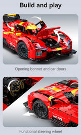 Konstruojami blokeliai CADA AUTOMOBILIS 51CM RAUDONAS BLAZING FLAME 1518 EL 1:10