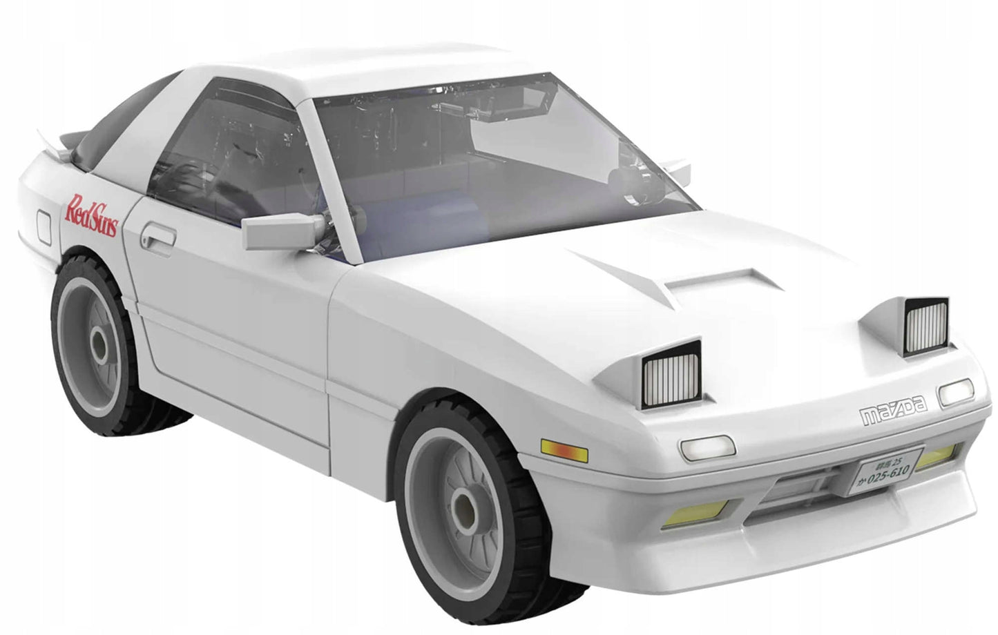 Konstruojami blokeliai CADA automobilis MAZDA RX-7 FD3S INITIAL D 66 el.