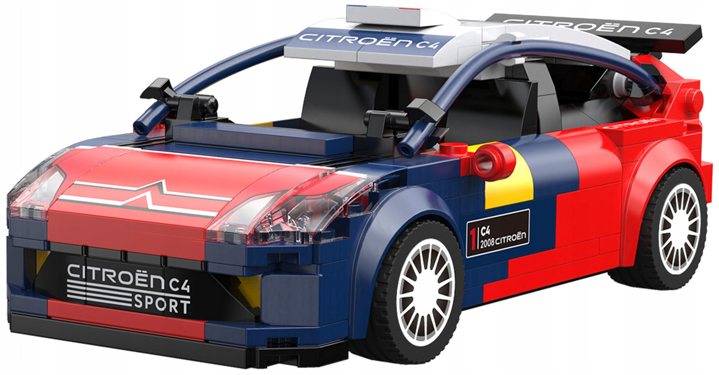 CaDA konstrukcinių blokelių lenktyninis automobilis CITROEN C4 WRC 296