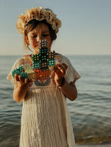 „MARIOINEX” MINI WAFFLE STATYBINĖ DETALĖ PASTELINĖ 300 ELEMENTŲ