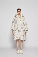 KOC BLUZA Stora Kocobluza Oversize Futrzak XXL Katės Kačiukai 460 GSM Net 1,3 kg