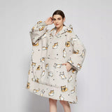 KOC BLUZA Stora Kocobluza Oversize Futrzak XXL Katės Kačiukai 460 GSM Net 1,3 kg