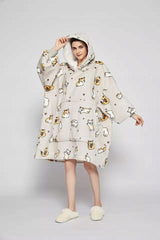 KOC BLUZA Stora Kocobluza Oversize Futrzak XXL Katės Kačiukai 460 GSM Net 1,3 kg