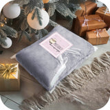 KOC BLUZA Oversize Storas KOCOBLUZA 2in1 XXL Raštas PĖDOS Kailinis pledas-bliuzonas