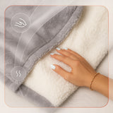 KOC BLIUZA Oversize iki Kostek Stora KOCOBLUZA XXL GRIS Pieluchna Hood