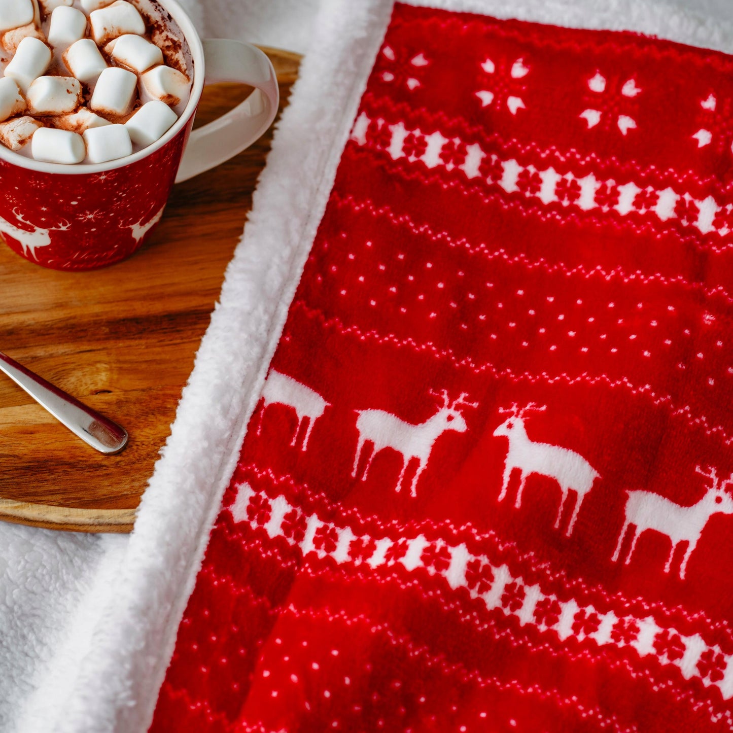 Elektrinis pledas 160x180cm su LCD pulteliu Camry CR 7441 Kalėdinis elnias