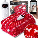 Elektrinis pledas 160x180cm su LCD pulteliu Camry CR 7441 Kalėdinis elnias