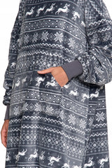 Šilta didelė džemperis su gobtuvu, kaip antklodė žiemai, oversized, MORAJ