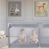 VAIKŲ ŽAIDIMŲ VĖŽIMĖLIS SULANKSTOMAS 180X200CM SAUSAS BASEINAS VAIKŲ ŽAIDIMŲ AIKŠTELĖ, PILKAS