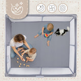 VAIKŲ ŽAIDIMŲ VĖŽIMĖLIS SULANKSTOMAS 180X200CM SAUSAS BASEINAS VAIKŲ ŽAIDIMŲ AIKŠTELĖ, PILKAS