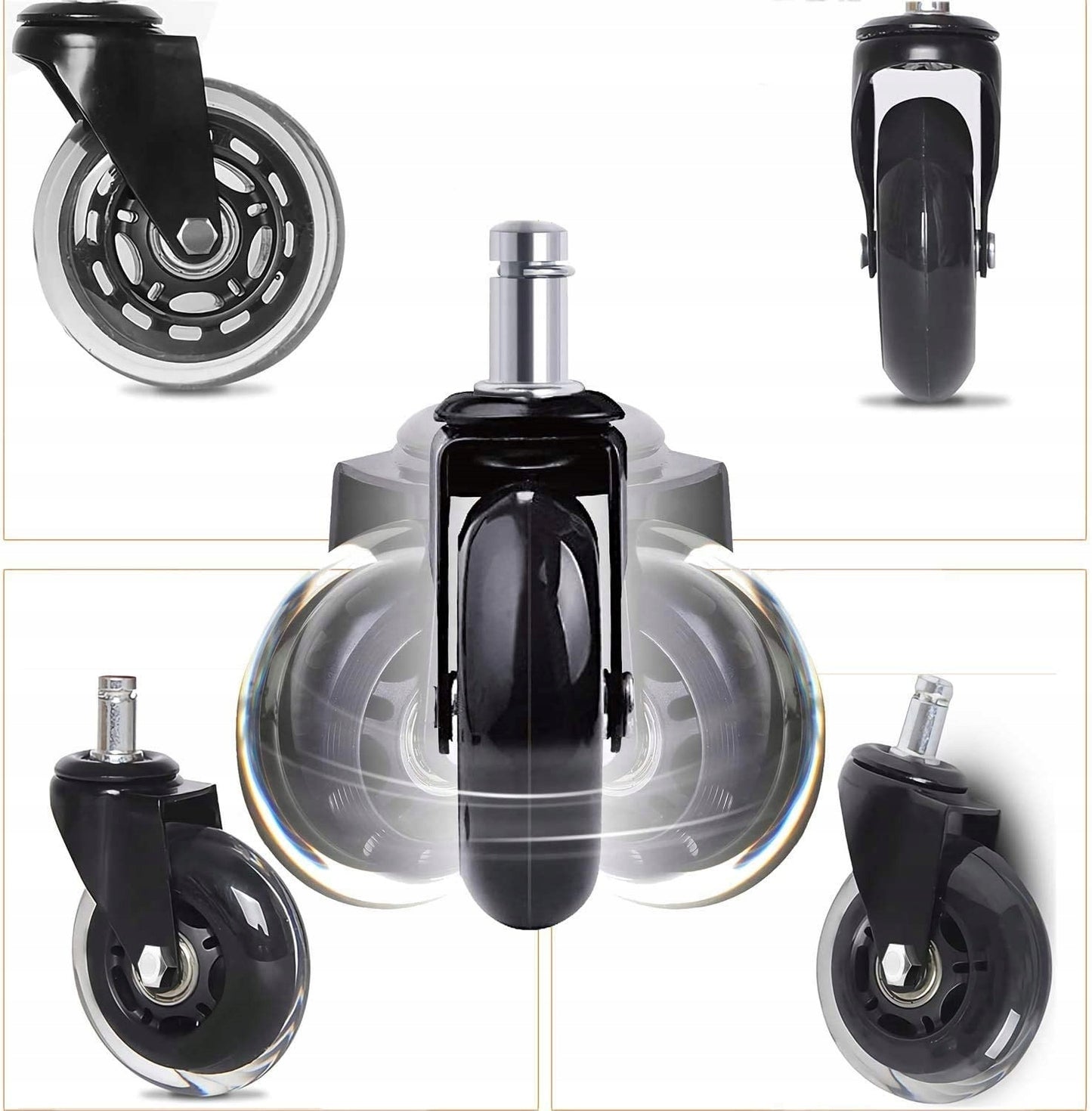 Ratukai biuro kėdėms (5 vnt.) 11mm