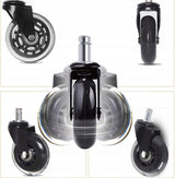 Ratukai biuro kėdėms (5 vnt.) 11mm