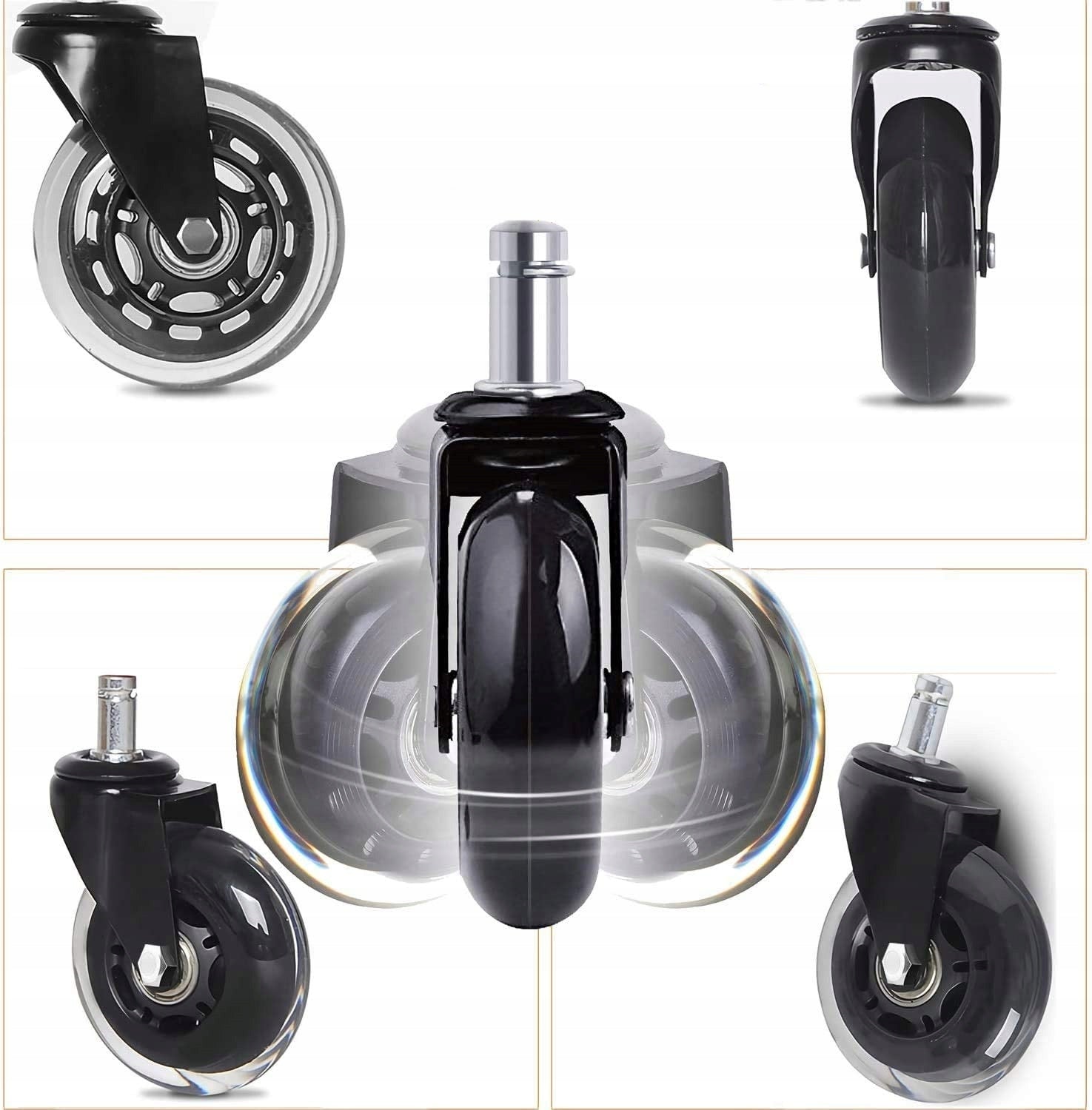 Ratukai biuro kėdėms (5 vnt.) 11mm