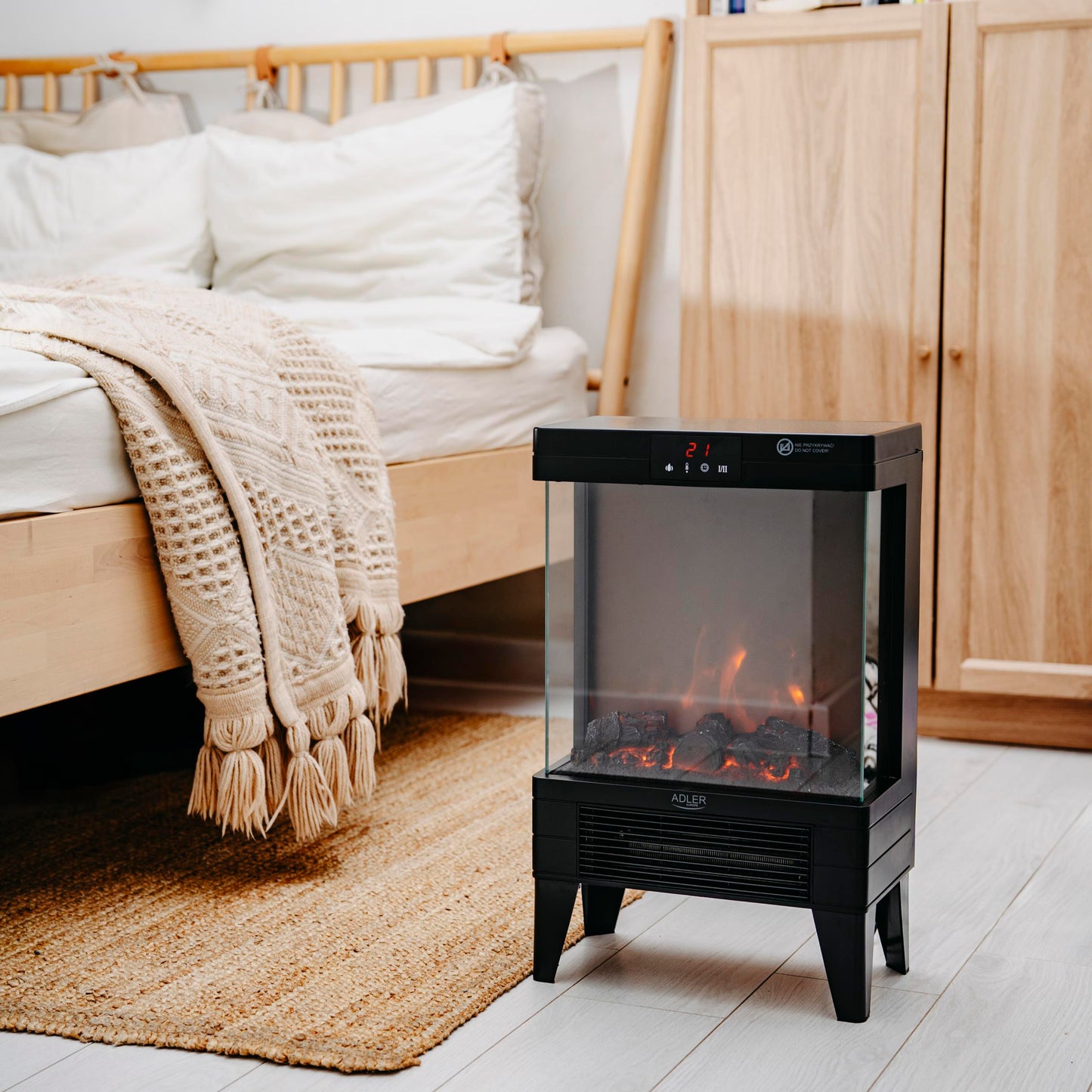 Elektrinis židinys Pastatomas su šildymo funkcija Šildytuvas Ventiliatorinis šildytuvas