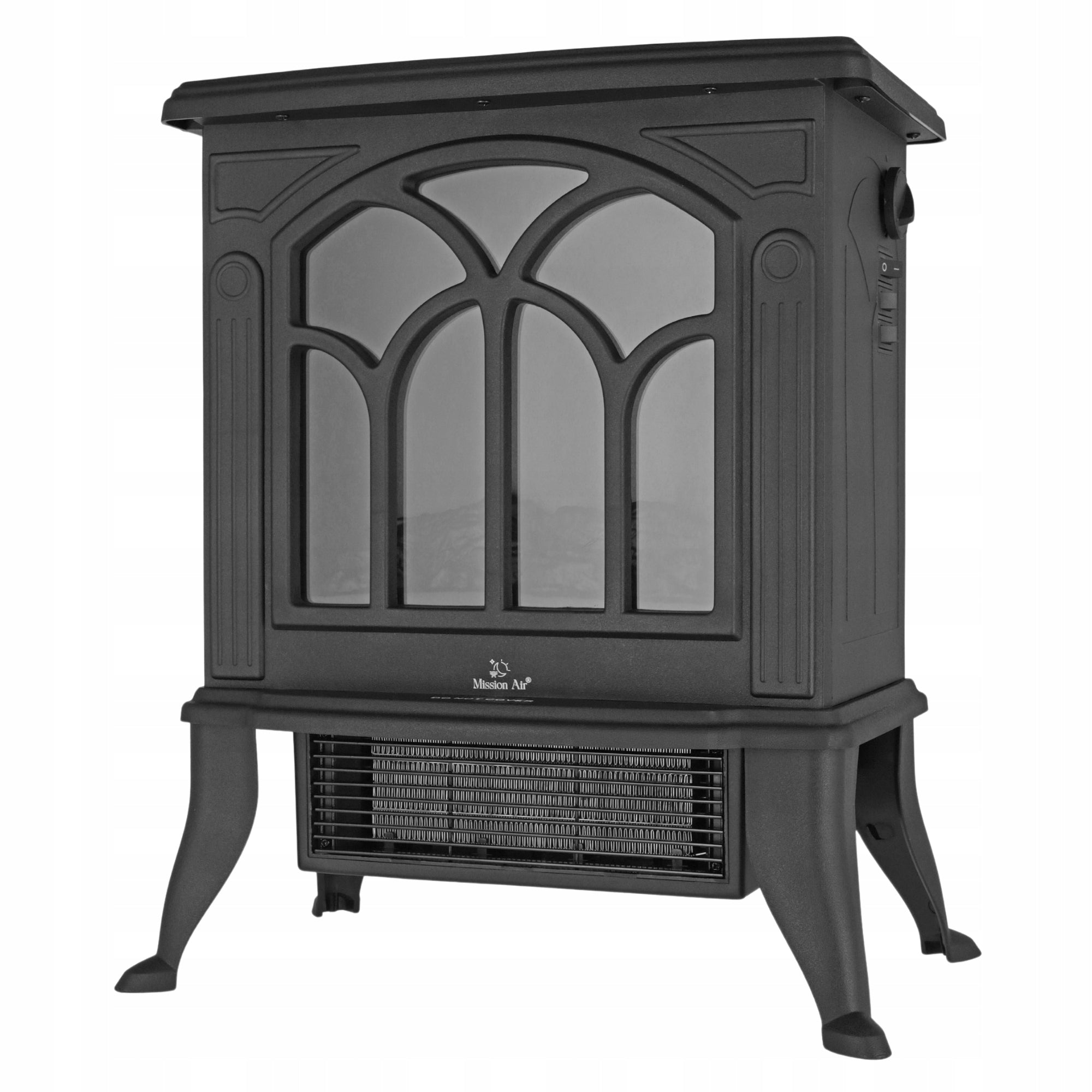 ELEKTRINIS ŽIDINYS su ventiliatoriumi, radiatorius, 1800W LED liepsnos efektas