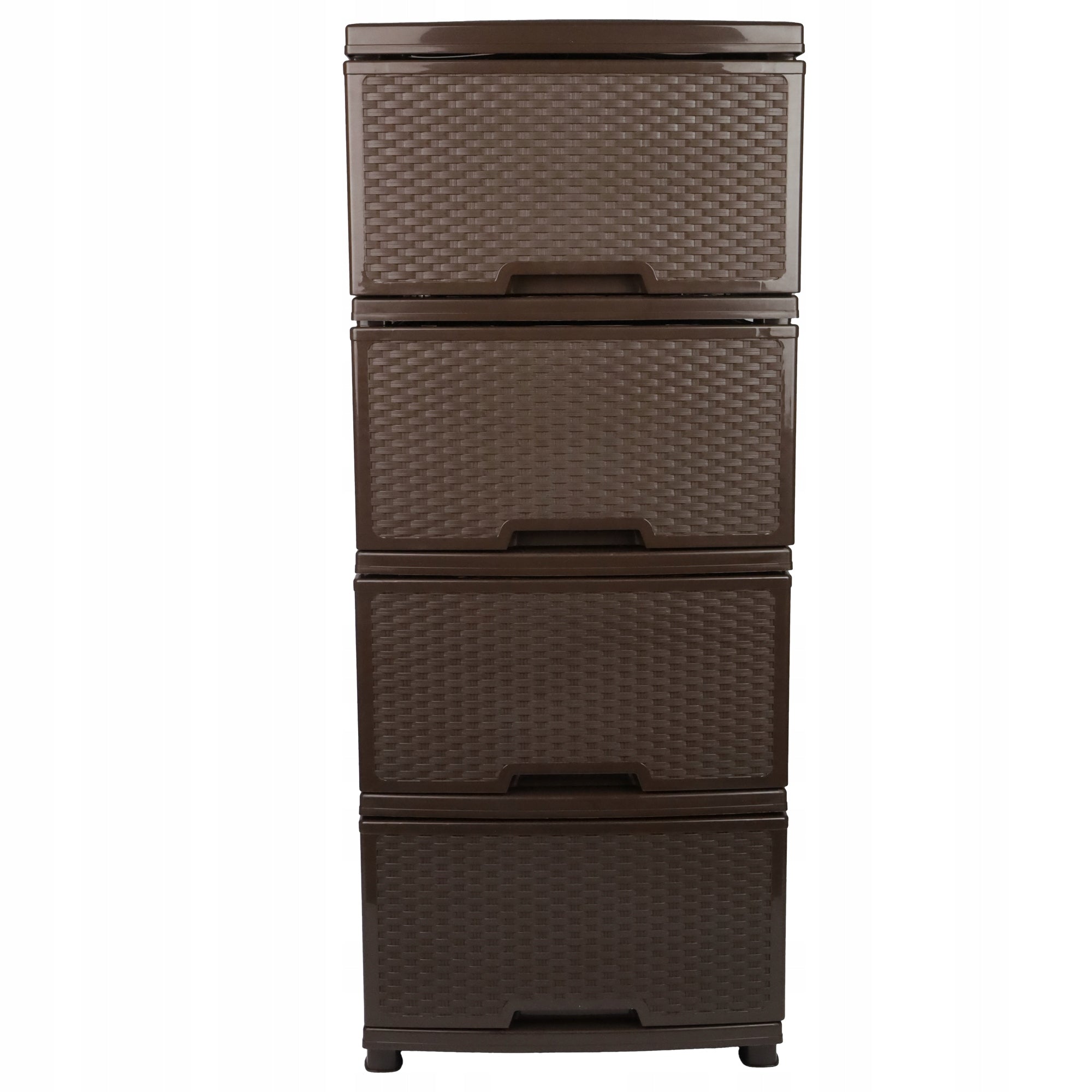 SPINTALĖ SU DĖŽUTĖMIS PLASTIKINĖ RUDO SPALVOS PASTATOMOJI STOVO ORGANIZATORIUS