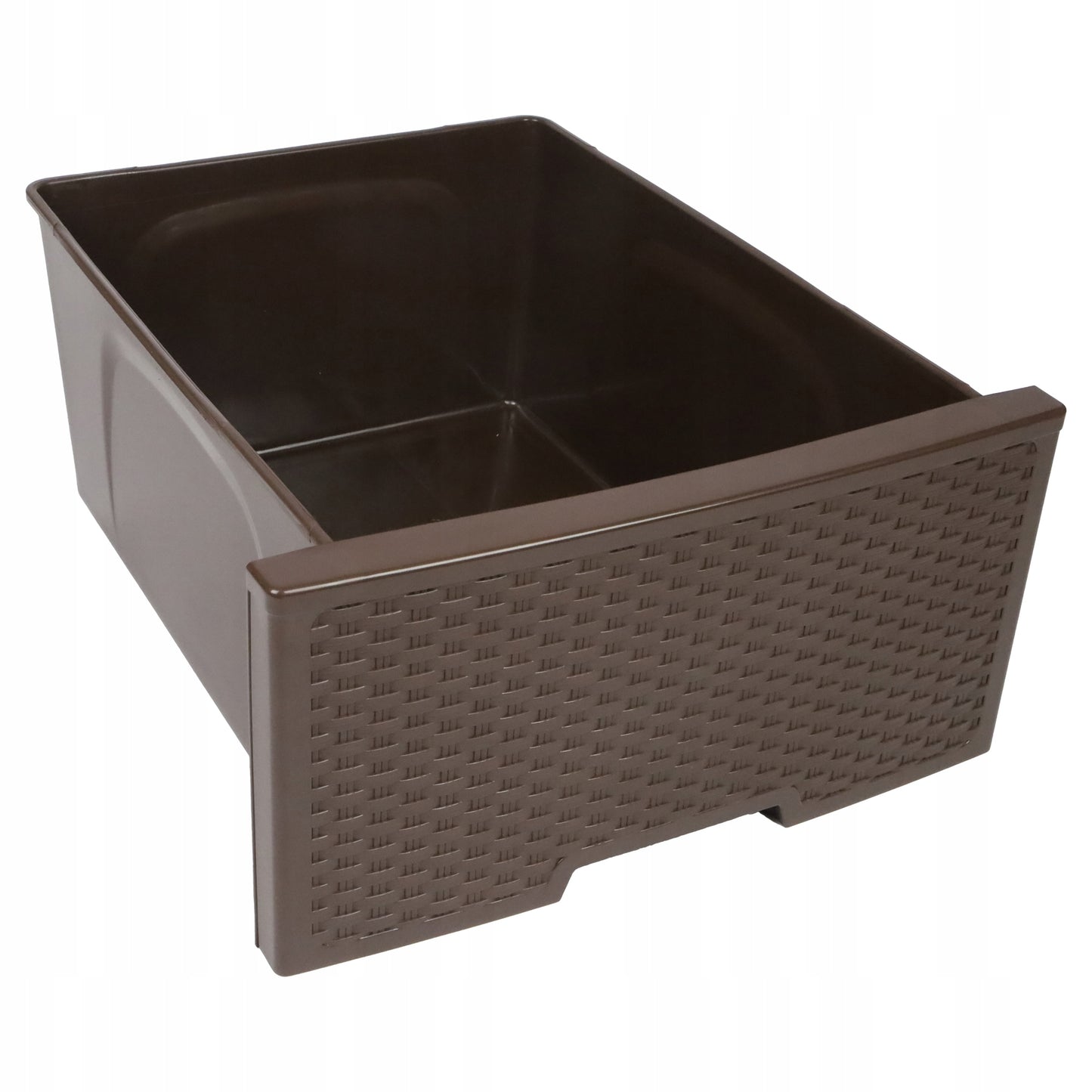 SPINTALĖ SU DĖŽUTĖMIS PLASTIKINĖ RUDO SPALVOS PASTATOMOJI STOVO ORGANIZATORIUS