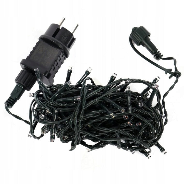 Kalėdinių lempučių komplektas 100 LED su FLASH efektu ir papildomu lizdu, IP44, lauko