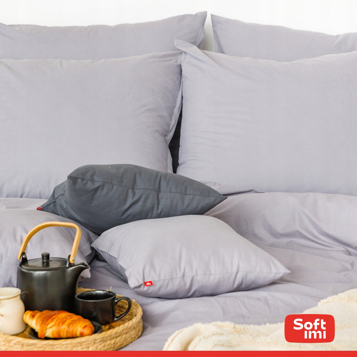 PATALYNĖS KOMPLEKTAS 200X220 100% MEDVILNĖ + 2 UŽVALKALAI 50X70 MEDVILNINĖ PATALYNĖ