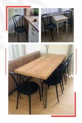 BANKIETINĖ KĖDĖ KAVINĖMS, VINTAGE STILIAUS KLASIKINĖ KĖDĖ VIRTUVĖJE, SVETAINĖJE