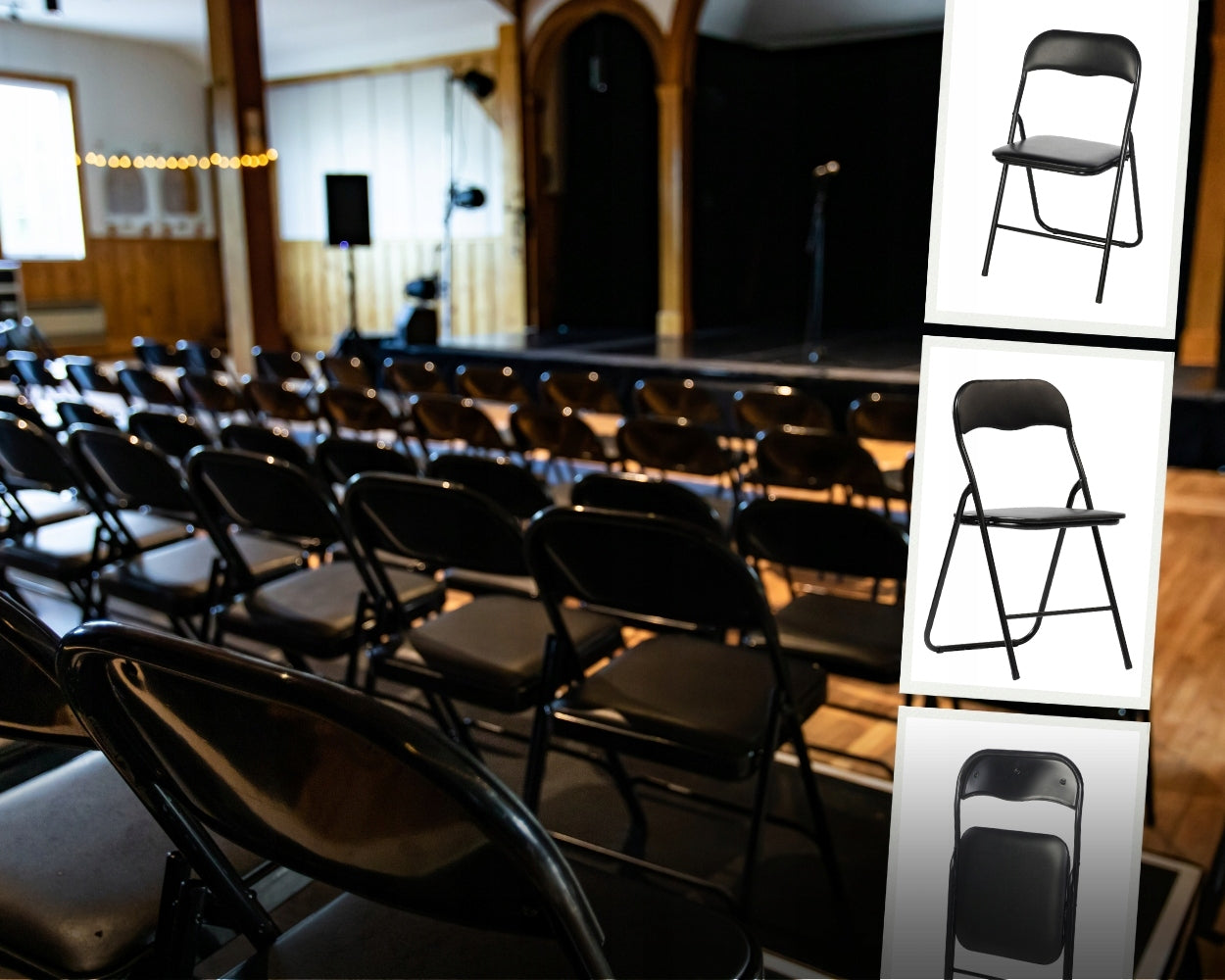 SUDSTELĖS, SULANKSTOMOS, IŠSKLEIDŽIAMOS SODO, KONDITERIJOS, BIURO KĖDĖS, JUODOS