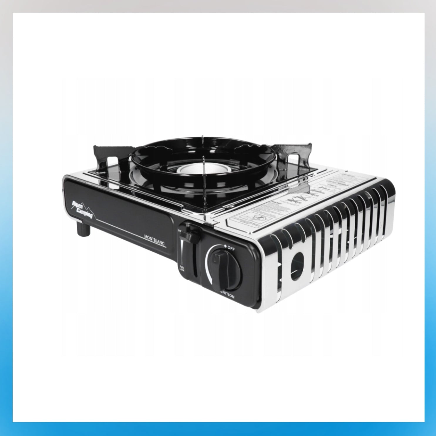 DUJINĖ KEMPINĖGĖ DUJINĖ KERAMINĖ NEŠIOJAMA 2IN1 + REDUKTORIUS SU LAGAMINU