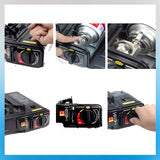 DUJINĖ KEMPINĖGĖ DUJINĖ KERAMINĖ NEŠIOJAMA 2IN1 + REDUKTORIUS SU LAGAMINU