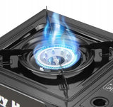 DUJINĖ KEMPINGO KROSNELĖ NEŠIOJAMA SULANKSTOMA LAGAMINAS + DUJŲ KASSETĖ DUJOS