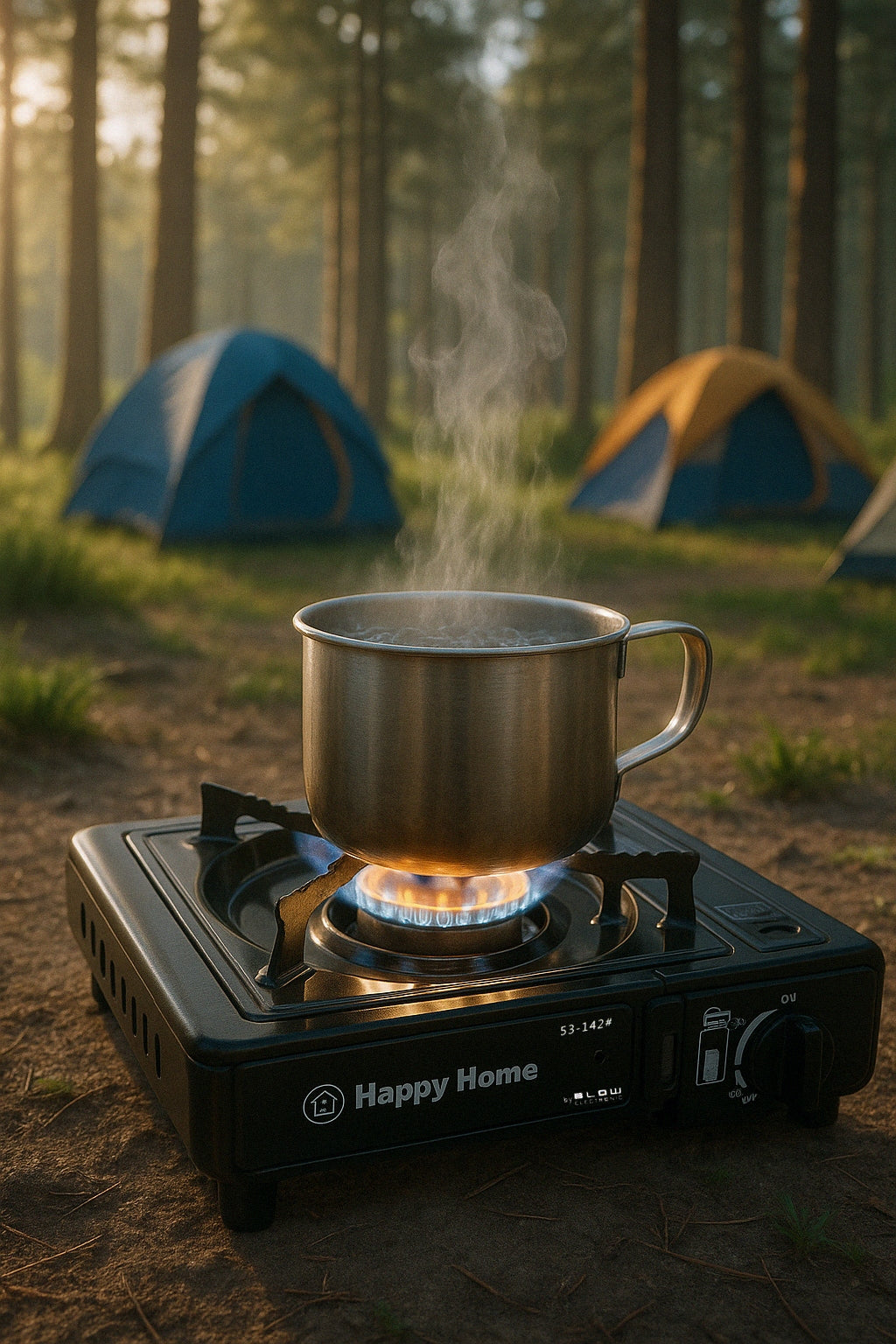DUJINĖ KEMPINĖJŲ DUJINĖ STOVYKLA NEŠIOJAMAS KOMPLEKTAS DUJŲ DEGKLIS