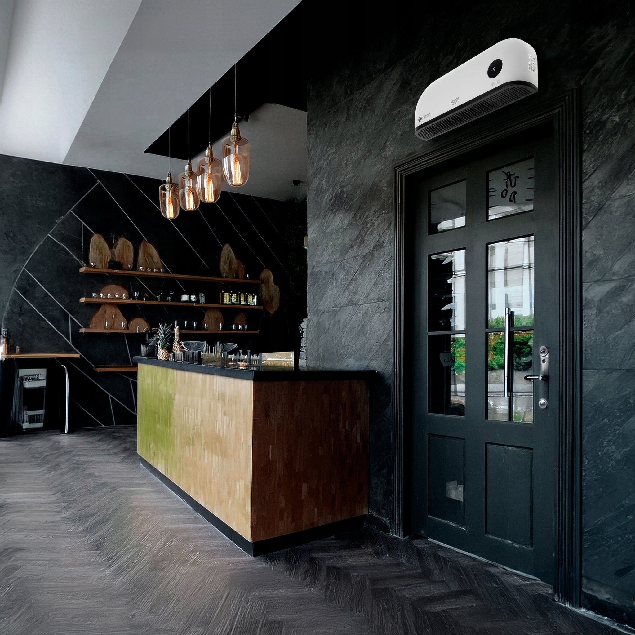 Oro uždanga 2000W Elektrinis šildytuvas Termoventiliatorius VENTILIATORIUS