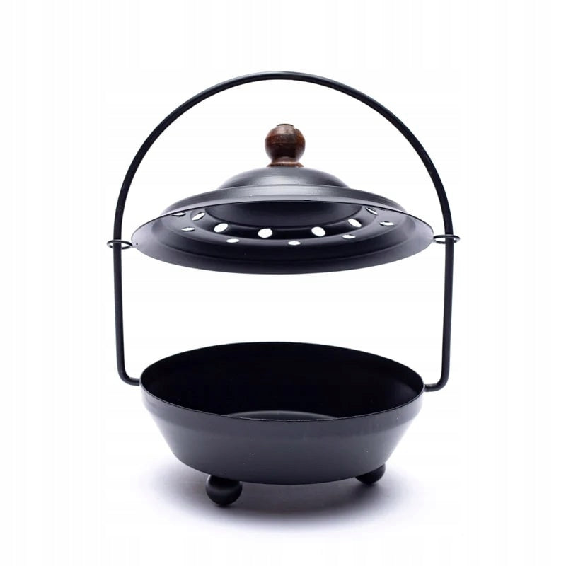 Geležies smilkalų degiklis su rankena