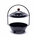 Geležies smilkalų degiklis su rankena