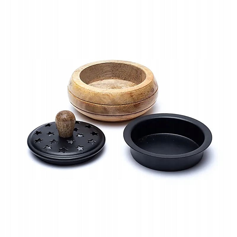 Mango medieninė smilkalinė su geležies intalu