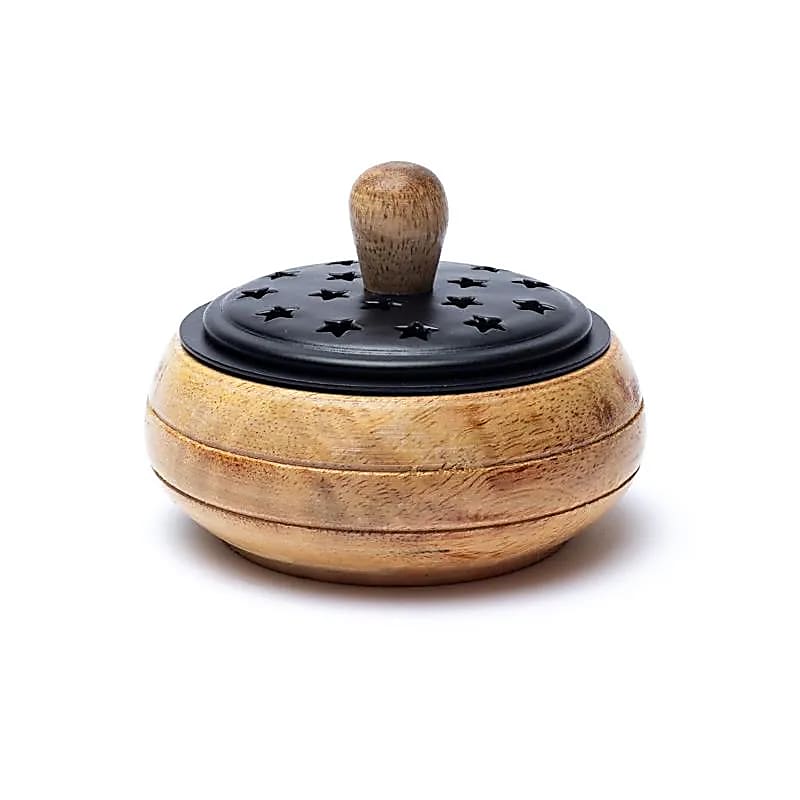 Mango medieninė smilkalinė su geležies intalu