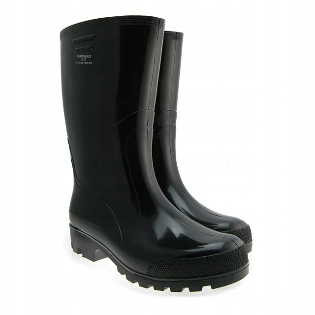 Vyriški darbo batai guminiai batai vandeniui atsparūs lenkiški PVC juodi 42