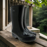 Vyriški darbo batai guminiai batai vandeniui atsparūs lenkiški PVC juodi 42