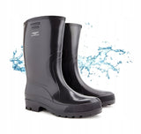 Vyriški darbo batai guminiai batai vandeniui atsparūs lenkiški PVC juodi 42