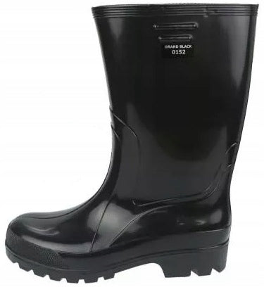 Vyriški darbo batai guminiai batai vandeniui atsparūs lenkiški PVC juodi 42