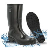 Vyriški darbo batai guminiai batai vandeniui atsparūs lenkiški PVC juodi 42