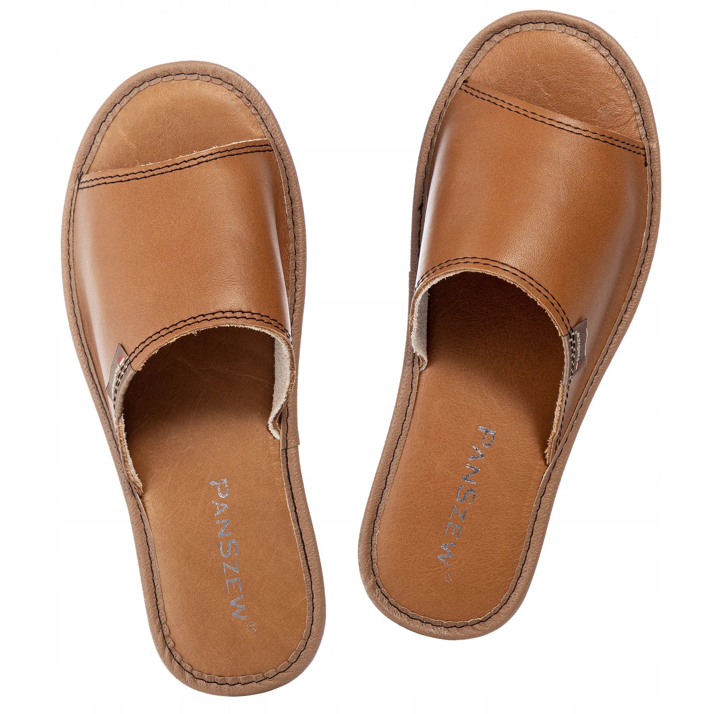 Lietuviškos Odinės Šlepetės Moteriškos Namų Pantoflai Kalnų Stiliaus 36-41 PanSzew