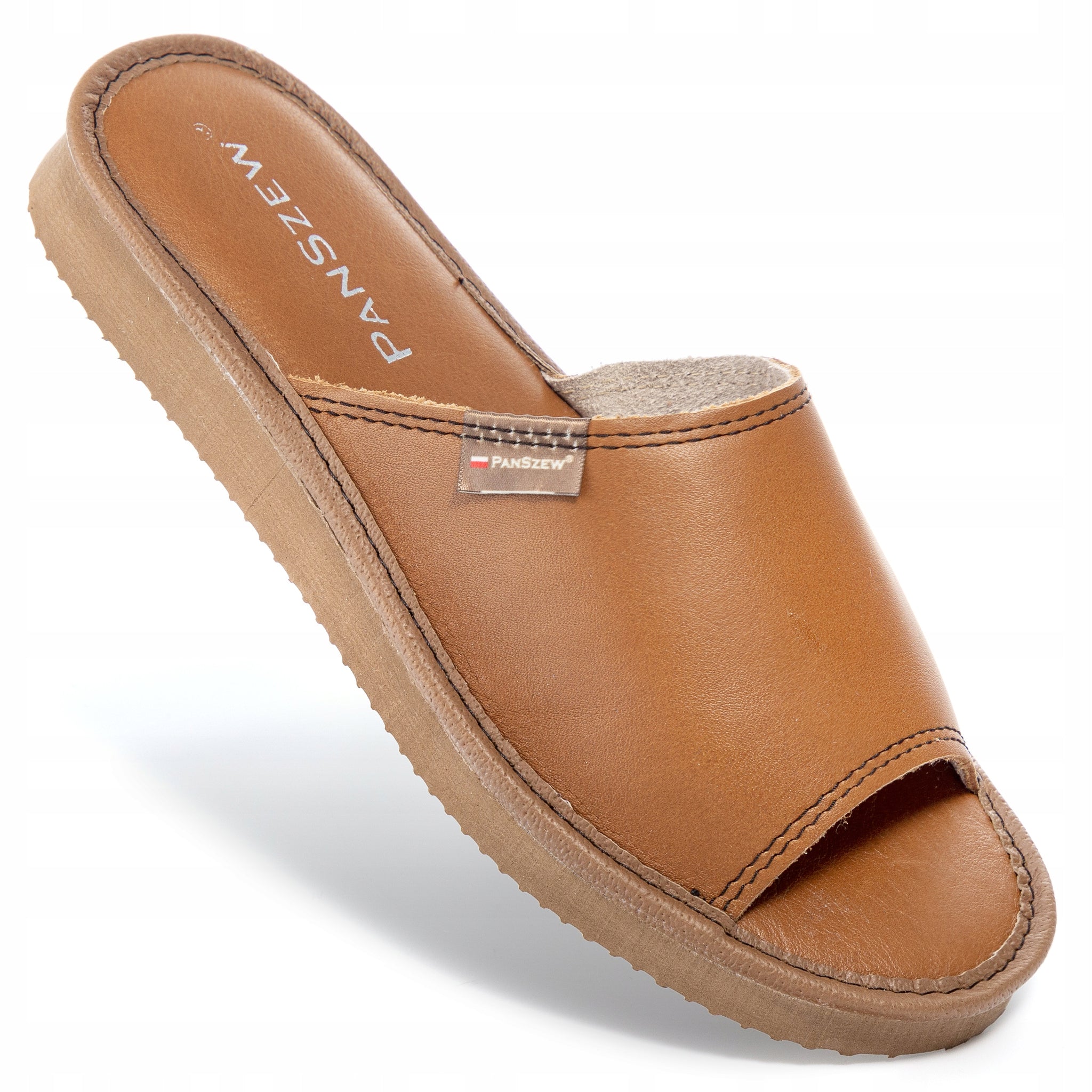 Lietuviškos Odinės Šlepetės Moteriškos Namų Pantoflai Kalnų Stiliaus 36-41 PanSzew