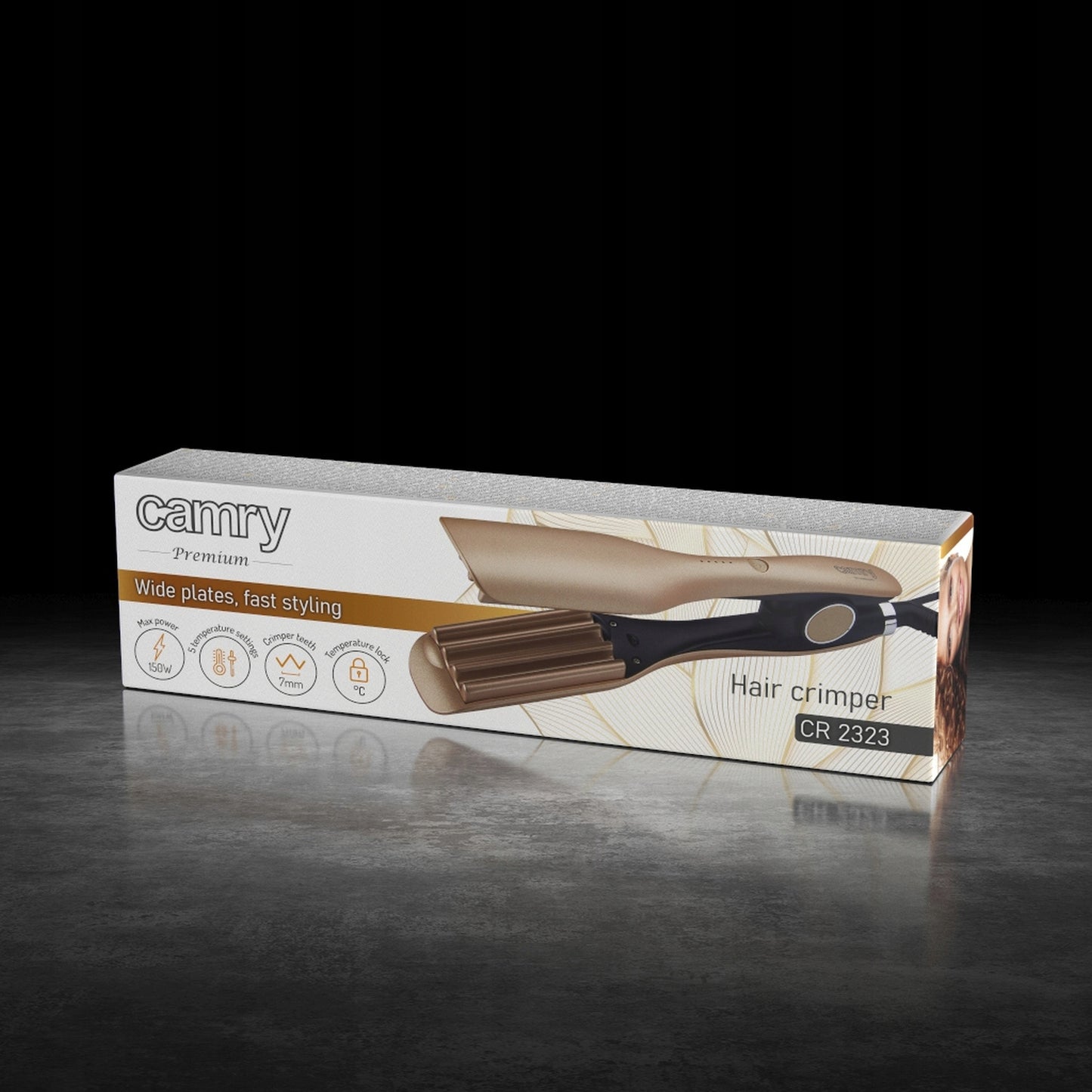 Karbownik plaukų formavimo prietaisas 150W 210C besisukantis laidas