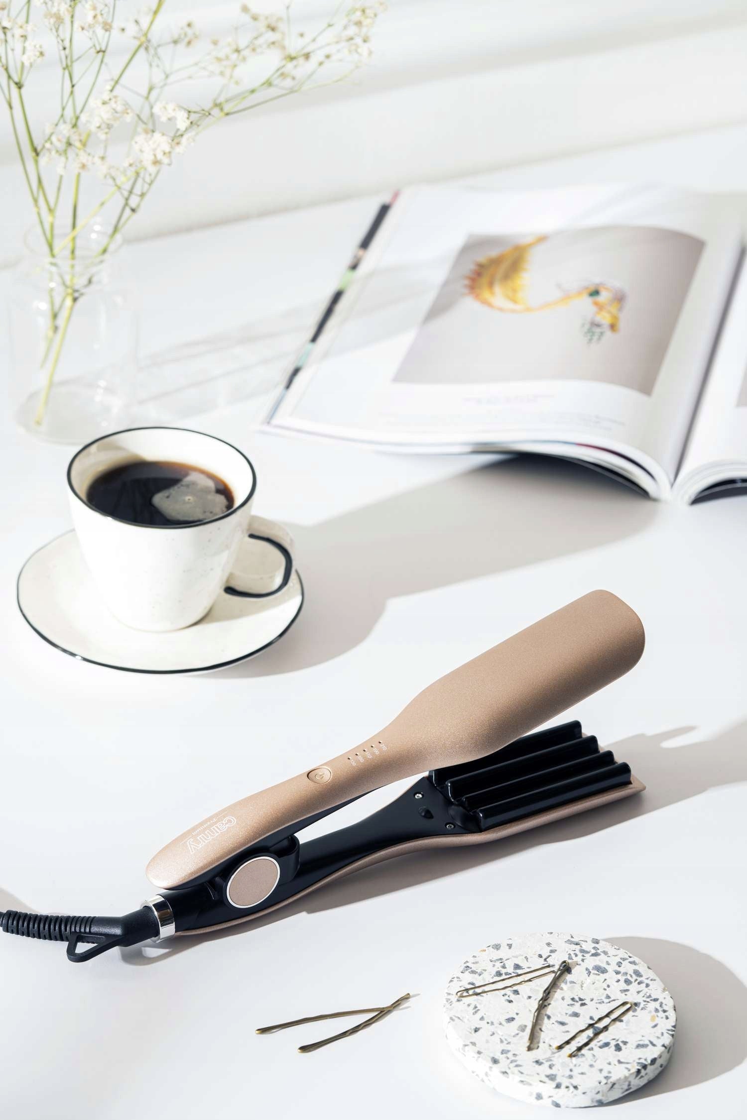 Karbownik plaukų formavimo prietaisas 150W 210C besisukantis laidas