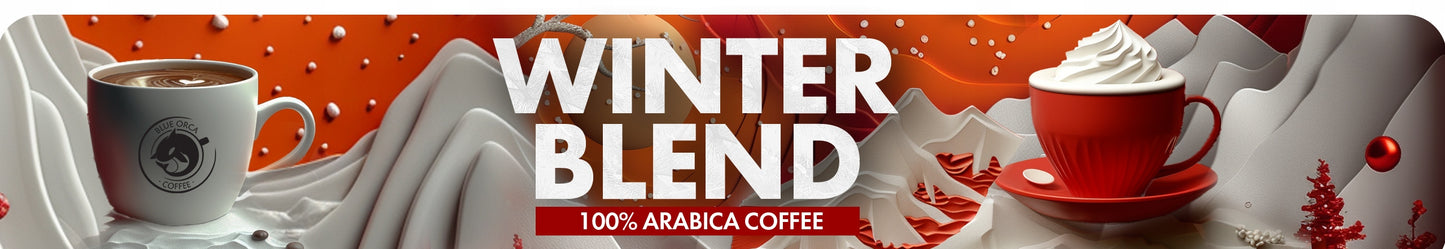 Pupelių kava 1kg WINTER BLEND 100% Arabica ŠVIEŽIAI SKROSTA Blue Orca