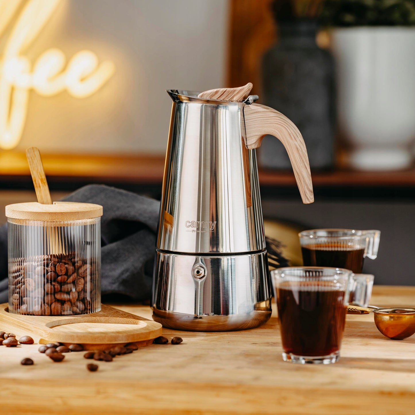 Kavinukas Namai ir Sodas Virtuvės reikmenys Kavos virimo aparatas 350ml + 3 stiklinės