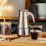 Kavinukas "Namai ir sodas" Virtuvės reikmenys kavos virimo aparatas 350ml + stiklinė