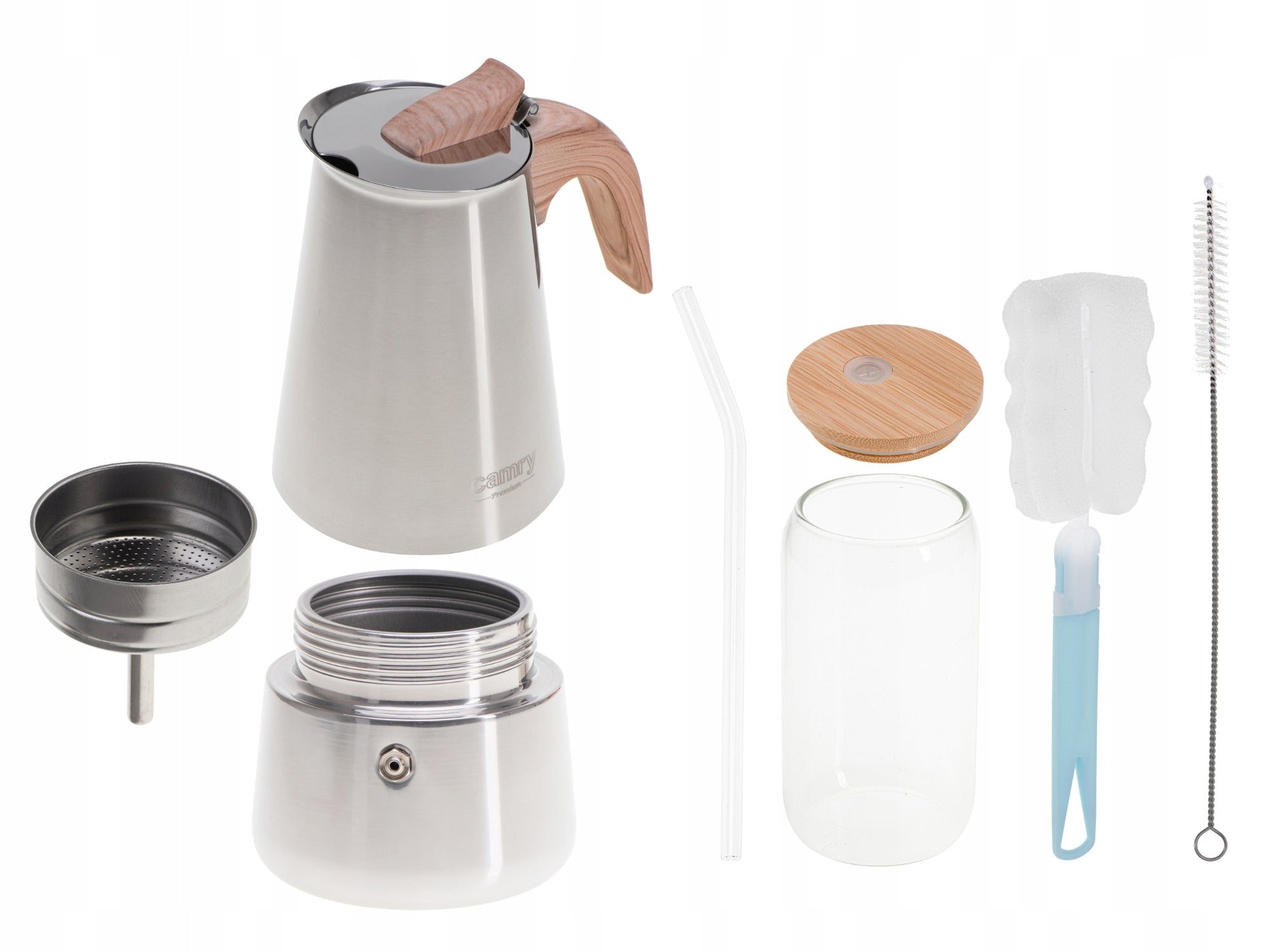 Kavinukas kavai virti Camry, Namai ir sodas, 450ml, Indukcija, Dujos + stiklinė