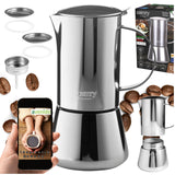 Kavinukas kavos virimui 500 ml. Veikia ant indukcijos, dujų. Plieninė CAMRY