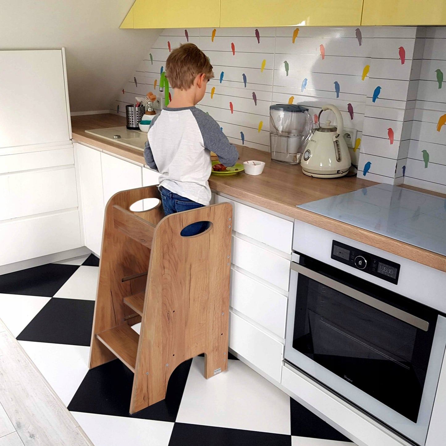 Vaikiška virtuvės pagalbininkė, ąžuolinė KH-310 Kids Helper