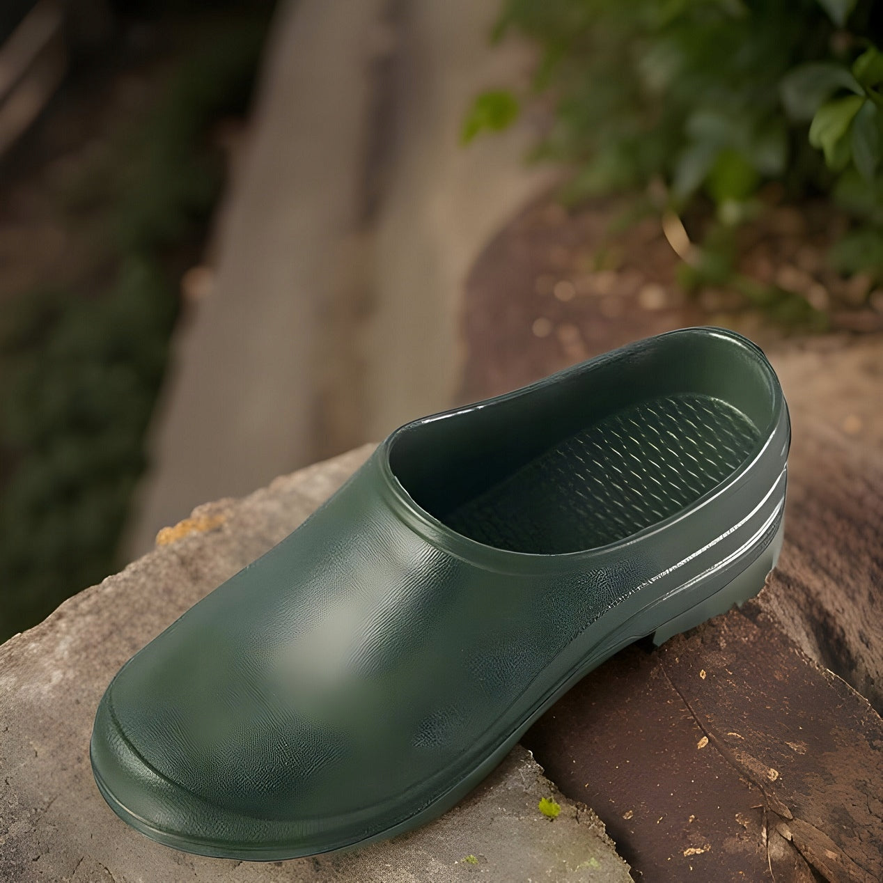 Putų šlepetės Lenkiškos Sodo mediena Vyriškos Lengvos EVA Pilnos 44